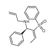 (R,E)-N-allyl-1-phenyl-2-(phenylsulfonyl)but-2-en-1-amine Structure