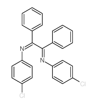 N,N-bis(4-chlorophenyl)-1,2-diphenyl-ethane-1,2-diimine structure