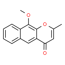 10-Methoxy-2-methyl-4H-naphtho[2,3-b]pyran-4-one结构式