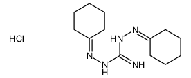 (E)-[amino-(2-cyclohexylidenehydrazinyl)methylidene]-(cyclohexylideneamino)azanium,chloride结构式