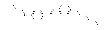 4-butoxybenzylidene-4'-hexylaniline结构式