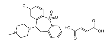 (E)-but-2-enedioic acid,3-chloro-5-(4-methylpiperazin-1-yl)-5,6-dihydrobenzo[b][1]benzothiepine 11,11-dioxide Structure