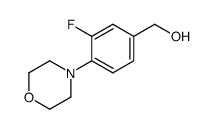 (3-FLUORO-4-MORPHOLINOPHENYL)METHANOL结构式