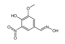 4-hydroxy-3-methoxy-5-nitro-benzaldehyde-oxime结构式