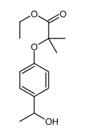 ethyl 2-[4-(1-hydroxyethyl)phenoxy]isobutyrate结构式