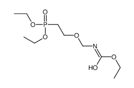 ethyl N-(2-diethoxyphosphorylethoxymethyl)carbamate结构式