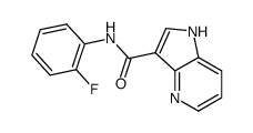 1H-Pyrrolo[3,2-b]pyridine-3-carboxamide,N-(2-fluorophenyl)-(9CI)结构式