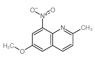 Quinoline, 6-methoxy-2-methyl-8-nitro- Structure