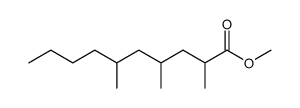 2,4,6-Trimethylcapric acid methyl ester structure