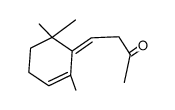 4-(2,6,6-Trimethyl-2-cyclohexen-1-ylidene)-2-butanone结构式