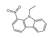 1-nitro-9-ethylcarbazole结构式