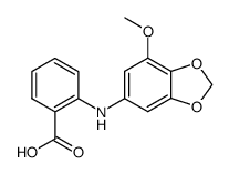 2-(7-methoxy-benzo[1,3]dioxol-5-ylamino)-benzoic acid结构式