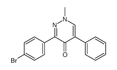 3-(4-bromophenyl)-1-methyl-5-phenylpyridazin-4-one Structure