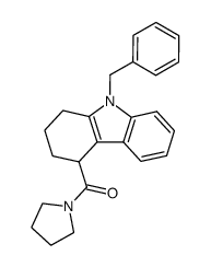 4-[(1-pyrrolidyl)-carbonyl]-9-benzyl-1,2,3,4-tetrahydrocarbazole Structure