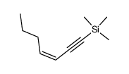 (Z)-1-(Trimethylsilyl)-3-hepten-1-yne Structure