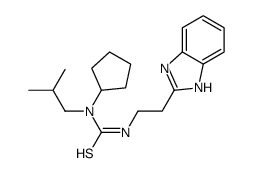 Thiourea, N-[2-(1H-benzimidazol-2-yl)ethyl]-N-cyclopentyl-N-(2-methylpropyl)- (9CI) Structure