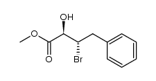 (2R,3S)-methyl 3-bromo-2-hydroxy-4-phenylbutanoate Structure