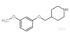 4-[(3-METHOXYPHENOXY)METHYL]PIPERIDINEHYDROCHLORIDE结构式