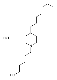 5-(4-heptylpiperidin-1-yl)pentan-1-ol,hydrochloride Structure