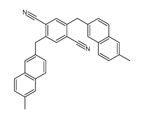 2,5-bis[(6-methylnaphthalen-2-yl)methyl]benzene-1,4-dicarbonitrile Structure