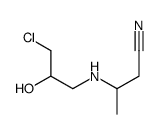 3-[(3-chloro-2-hydroxypropyl)amino]butanenitrile结构式