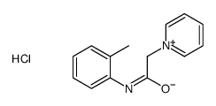 N-(2-methylphenyl)-2-pyridin-1-ium-1-ylacetamide,chloride结构式