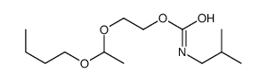 2-(1-butoxyethoxy)ethyl N-(2-methylpropyl)carbamate Structure