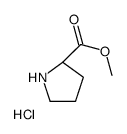 Methyl D-prolinate hydrochloride (1:1) Structure