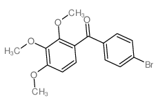 (4-bromophenyl)-(2,3,4-trimethoxyphenyl)methanone结构式