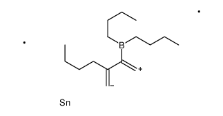 dibutyl-(4-butyl-1,1-dimethylstannol-3-yl)borane结构式