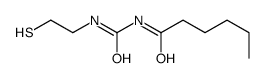 N-(2-sulfanylethylcarbamoyl)hexanamide Structure