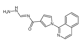 N-(hydrazinylmethylidene)-1-isoquinolin-1-ylpyrrole-3-carboxamide Structure