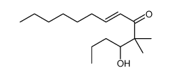 4-hydroxy-5,5-dimethyltetradec-7-en-6-one Structure