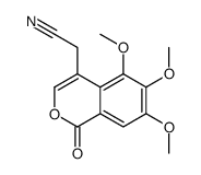 2-(5,6,7-trimethoxy-1-oxoisochromen-4-yl)acetonitrile Structure