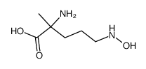 Ornithine, N5-hydroxy-2-methyl- (9CI) structure