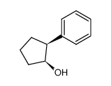 (+)-(1S,2S)-2-phenyl-1-cyclopentanol结构式