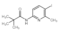 N-(5-IODO-6-METHYL-PYRIDIN-2-YL)-2,2-DIMETHYL-PROPIONAMIDE structure