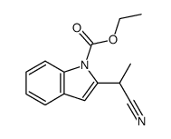 2-(1-cyanoethyl)-N-ethoxycarbonylindole Structure