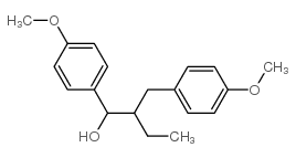 beta-Ethyl-4-methoxy-alpha-(4-methoxyphenyl)-benzenepropanol Structure