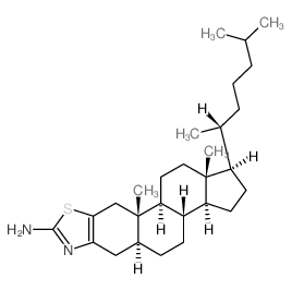 (1r,3as,3br,5as,10as,10bs,12ar)-10a,12a-dimethyl-1-[(2r)-6-methylheptan-2-yl]-2,3,3a,3b,4,5,5a,6,10,10a,10b,11,12,12a-tetradecahydro-1h-cyclopenta[7,8]phenanthro[2,3-d][1,3]thiazol-8-amine Structure