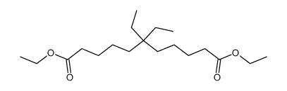 6,6-diethyl-undecanedioic acid diethyl ester结构式