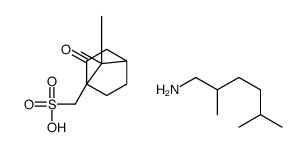 2,5-dimethylhexan-1-amine,[(4S)-7,7-dimethyl-3-oxo-4-bicyclo[2.2.1]heptanyl]methanesulfonic acid结构式