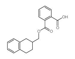 2-(tetralin-2-ylmethoxycarbonyl)benzoic acid structure