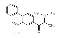 2-dimethylamino-1-phenanthren-2-yl-propan-1-one结构式