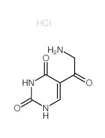 2,4(1H,3H)-Pyrimidinedione, 5-(2-aminoacetyl)-, hydrochloride (1:1)结构式