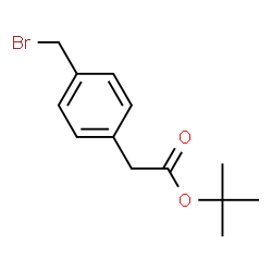 α-(4-bromomethylphenyl)acetic acid tert-butyl ester structure