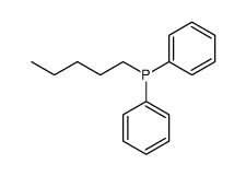 (n-pentyl)diphenylphosphane结构式