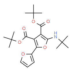 [2,2-Bifuran]-3,4-dicarboxylic acid,5-[(1,1-dimethylethyl)amino]-,bis(1,1-dimethylethyl) ester (9CI)结构式