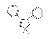 2,2-dimethyl-4,5-diphenyl-3H-pyrrol-4-ol结构式