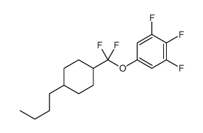 5-[(4-butylcyclohexyl)-difluoromethoxy]-1,2,3-trifluorobenzene Structure